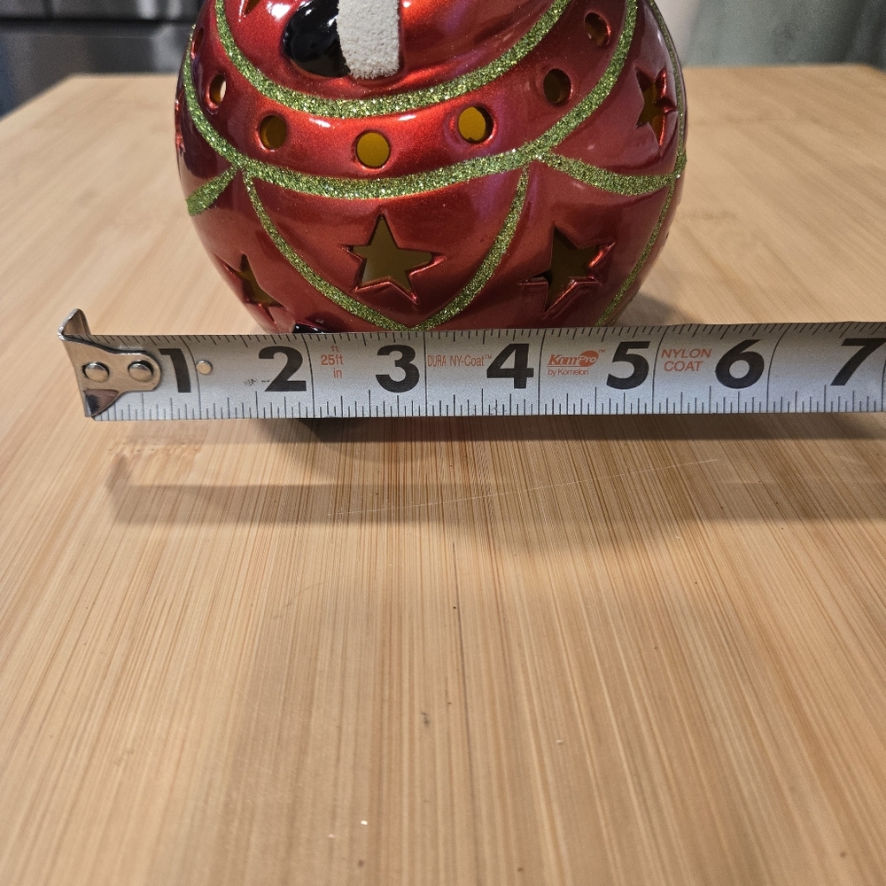 QVC Light‎ Up Santa Clause Orniment Figirine w/ Color Changing Bulb - Picture 7 of 10